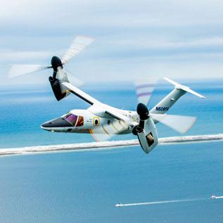 AW609 in flight