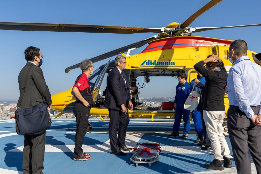 The AW169 in Kagoshima