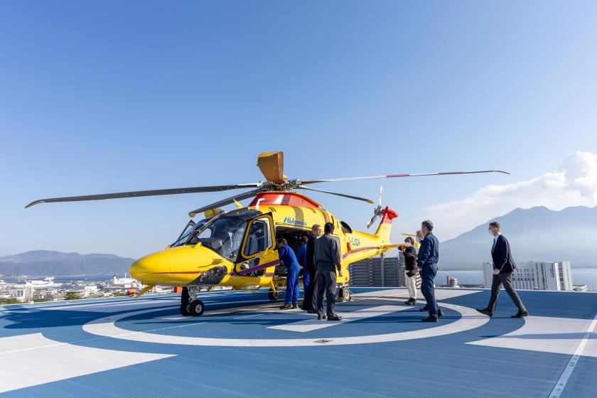 The AW169 in Kagoshima