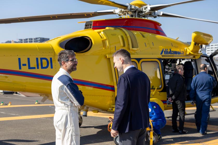 The AW169 in Kagoshima